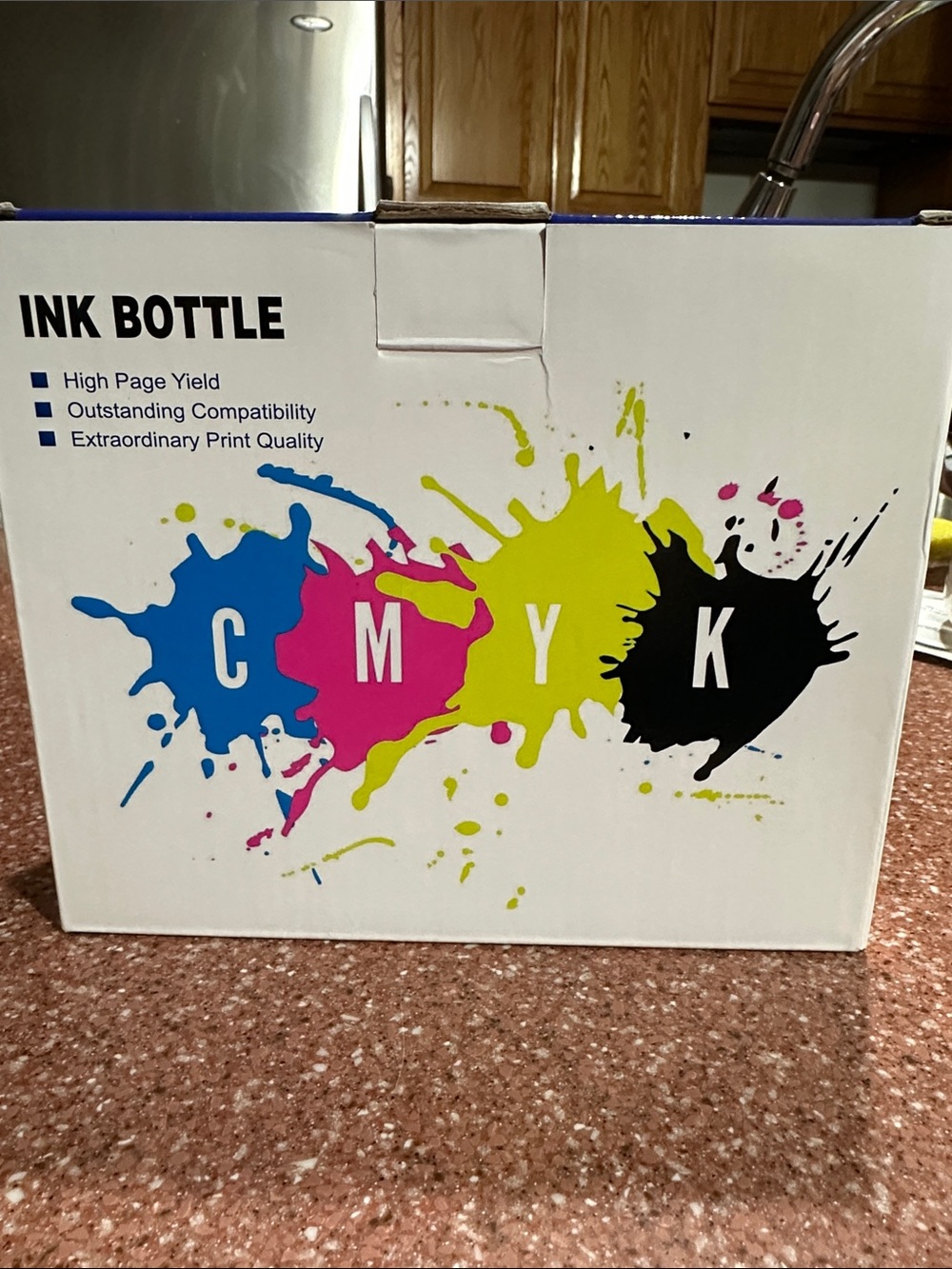 CMYK Ink Bottle Set - Cyan Magenta Yellow Black